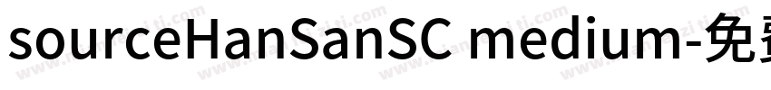 sourceHanSanSC medium字体转换